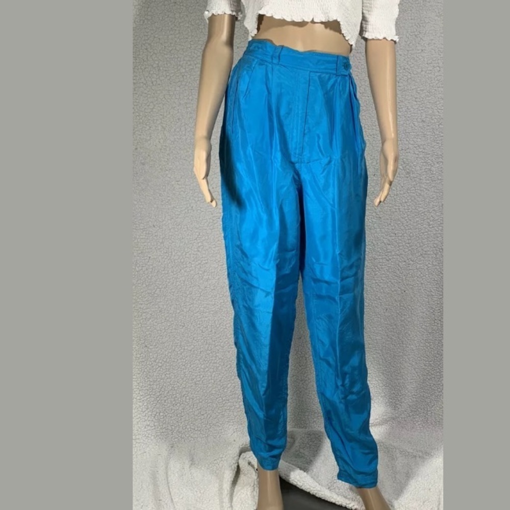 Diane Gilman Women's High Waist Silk Pants
